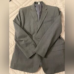Geoffrey Beene Charcoal Suit 46R Jacket 36x32 Slacks